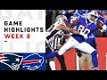 Patriots vs bills week 8 highlights  nfl 2018