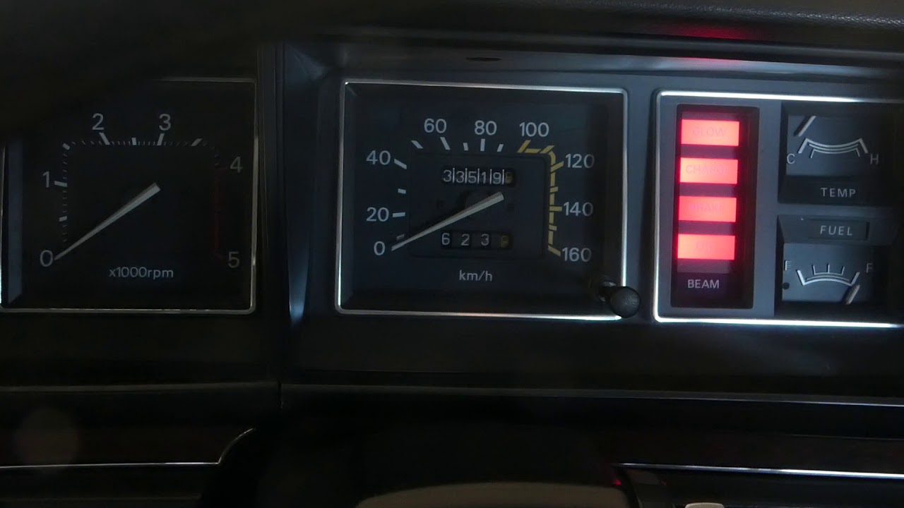 日産SD22型ディーゼル・冬季エンジン始動　車内より