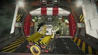 Space Engineers Airlock Hangar fast cycle on the moon