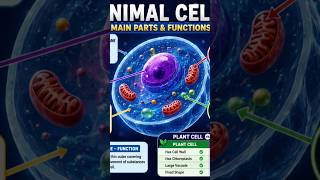 🧠 Animal Cell Parts in 1 Minute | Easy Memory Trick 🔬✨