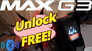 MAX G3 FREE speed unlock via bluetooth works even with error codes.