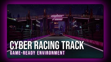Neon Drift - Cyber Racing Track | Game-Ready Environment | Unreal Engine 5.