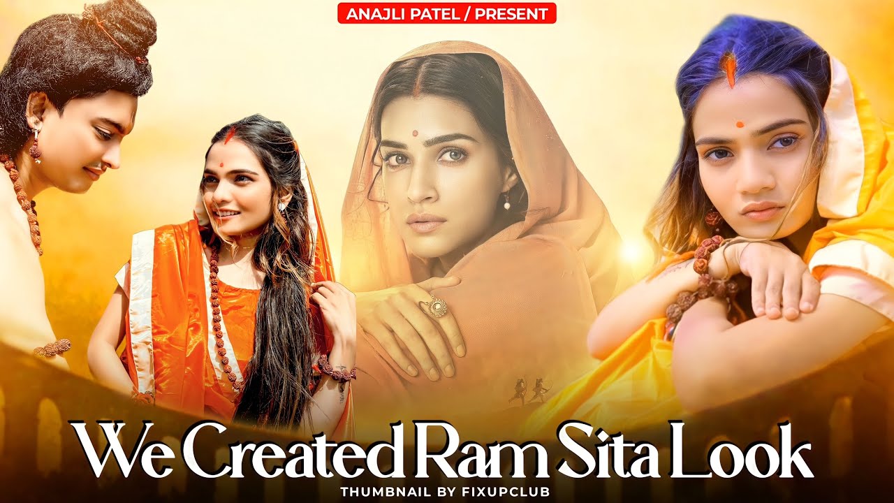 Recreating look Ram Sita (Adipurush ) | Siya Ke Ram | Anjali Patel | Vlog |