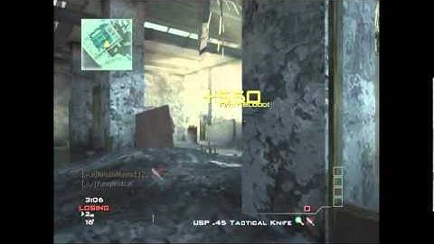 Two throwing knives across the map in a row