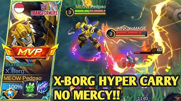 X-BORG HYPER CARRY BRUTAL GAMEPLAY‼️| BEST BUILD X-BORG 2023 | BUILD X-BORG 2023