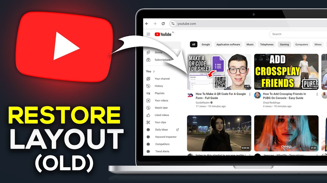 How To Restore Old Youtube Layout (2025) - Easy Guide