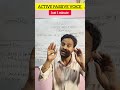 ACTIVE AND PASSIVE VOICE TRICKS| WATCH DETAILED EXPLANATION ON MY CHANNEL #cuet2026 #cuetenglish
