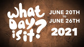 List Of National Days June 20th To June 26th 2021 #shorts​​​​