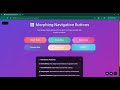 Morphing Navigation Buttons Animation | Liquid-Like Button Transitions with CSS &amp; JavaScript