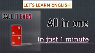 Call It Even Idioms And Phrases By Lets Learn English Part 11