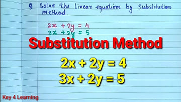 Class 10 Maths | Substitution Method | Linear equations in two Variables | NCERT CBSE class 10 maths