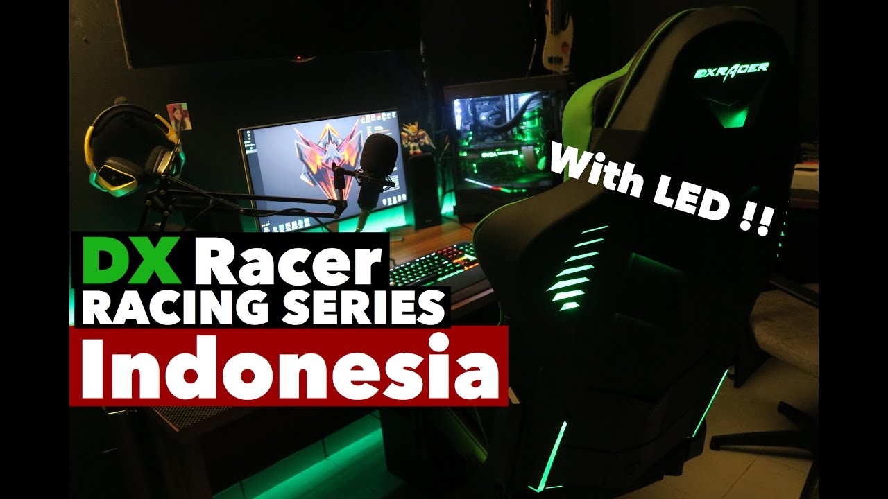 Review DX Racer Green Racing Series LED Kursi  Gaming  