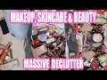 MASSIVE 45-MINUTE DECLUTTER! | Makeup, Skincare &amp; Beauty | Part 1