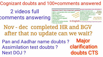 CTS  2022 new update in Tamil | CTS 2022 doubts| onboarding doubts | CTS Assimilation test