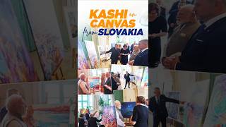 PM Modi visits the exhibition "Varanasi Through the Eyes of Slovak Artists" | #shorts