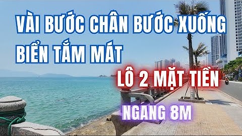 XEM LÀ MÊ QUÁ ĐẸP lô đất 2 mặt tiền cách biển chỉ 70m Ngang tới 8m Đường Dương Hiến Quyền rộng 16m