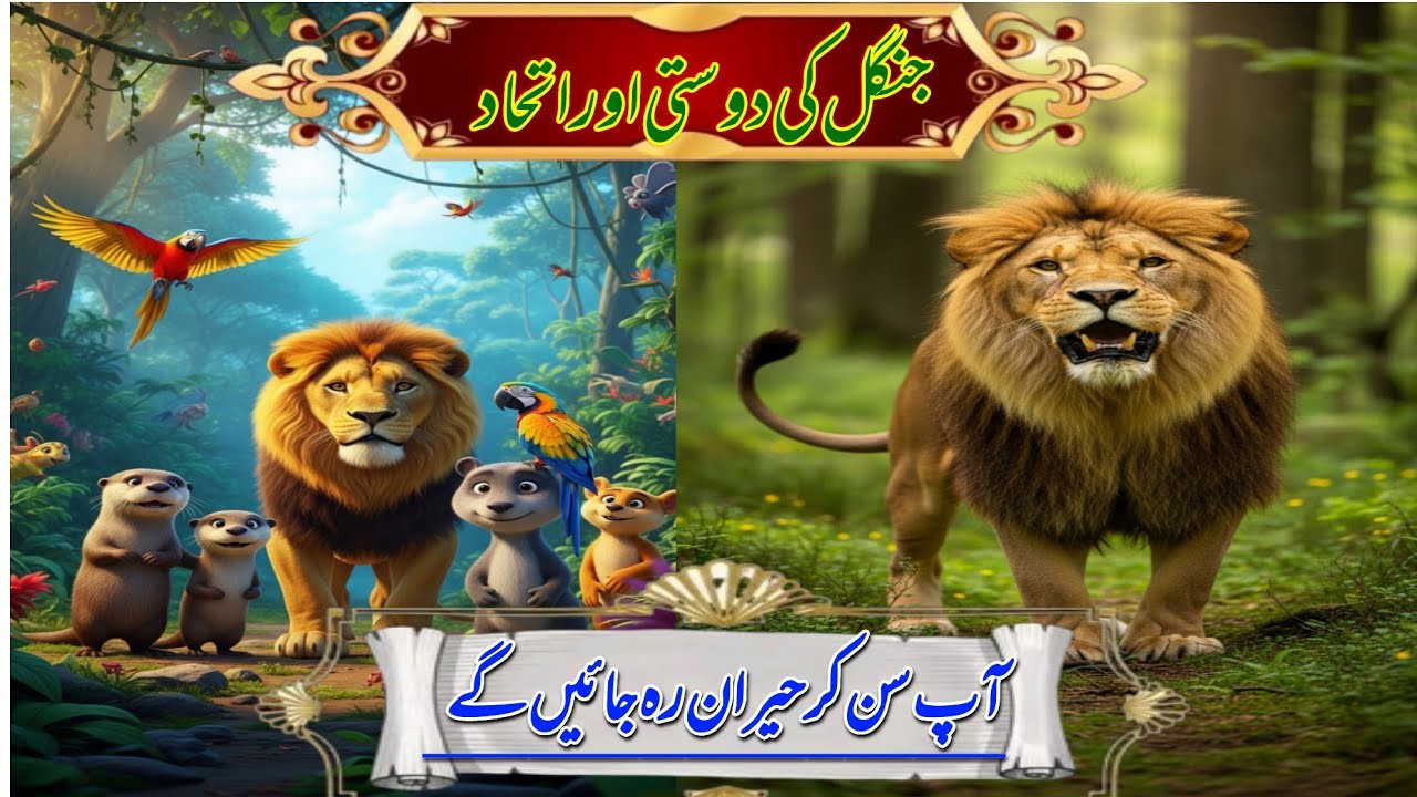 جنگل کی دوستی اور اتحاد Jungle Friendship  Story #Shorts#JungleStory#AnimalStoryMoralStory#Unity