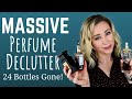Huge Perfume Declutter | Decluttering Fragrances 2021