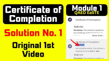 How to Download Restricted Certificate of Completion | QAED Easte Module 1 restricted certificate