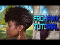 Frohawk tutorial  tapered cut on natural hair  ig gabriellejanay