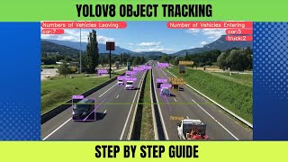 Real-Time Object Tracking using YOLOv8 and DeepSORT | Vehicles Counting (Vehicles Entering& Leaving)