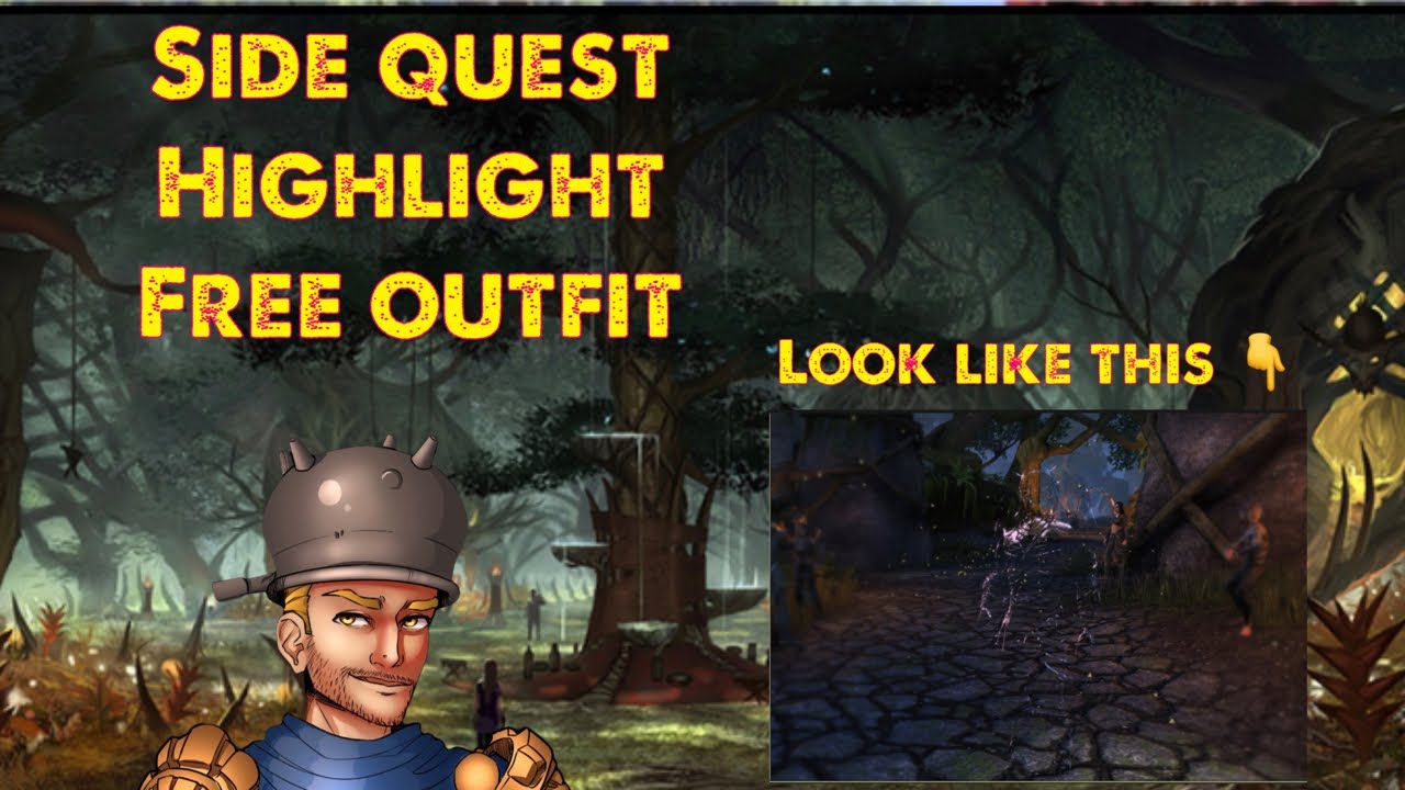 ESO Premium side quest free outfit hidden inside Greenshade (Quick and Fast 3 minutes to get)