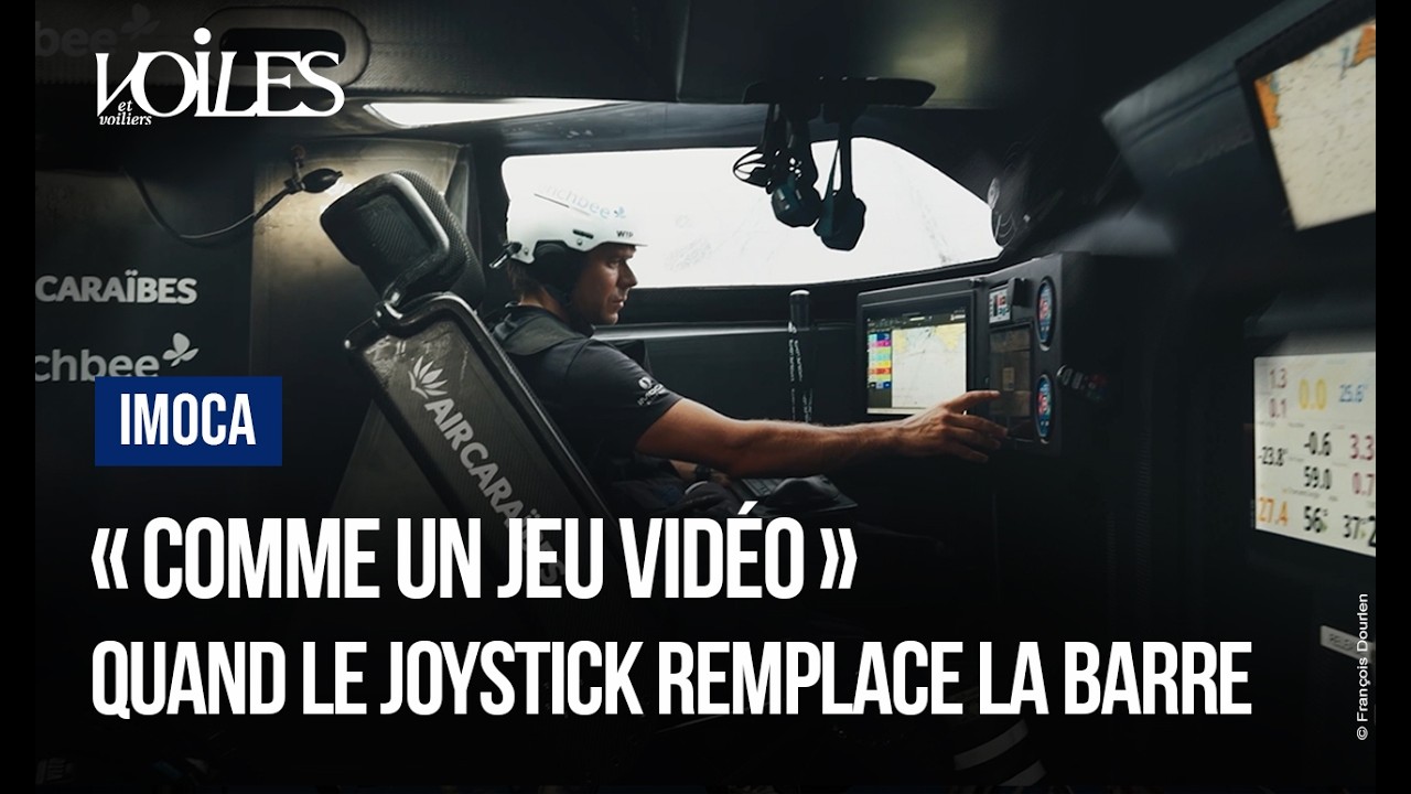 « C'est comme un jeu vidéo » : quand le joystick remplace la barre à bord d'un Imoca