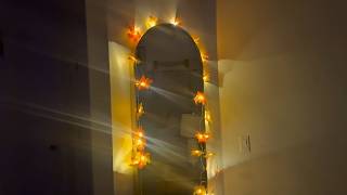 Brightown 2 Pack Fall Decorations for Home Maple Leaf Garland with Lights | Total 20Ft 40LED Battery