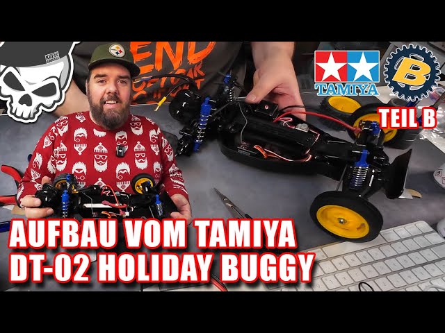 Kit Supporti Carrozzeria E Motore Tamiya Per DT02 – Holiday Buggy, Fighter Buggy – Ricambio Originale