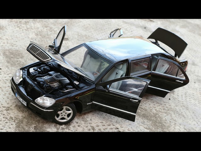1:18 Mercedes-Benz W220 S600 Pullman, black - SunStar [Unboxing