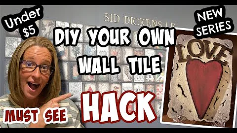 DIY your OWN Wall TILE HACK | Sid Dickens Tile HAC...