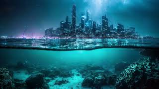 Calming underwater Sci Fi ambient music for sleep + Rain ambience [S17:P8]