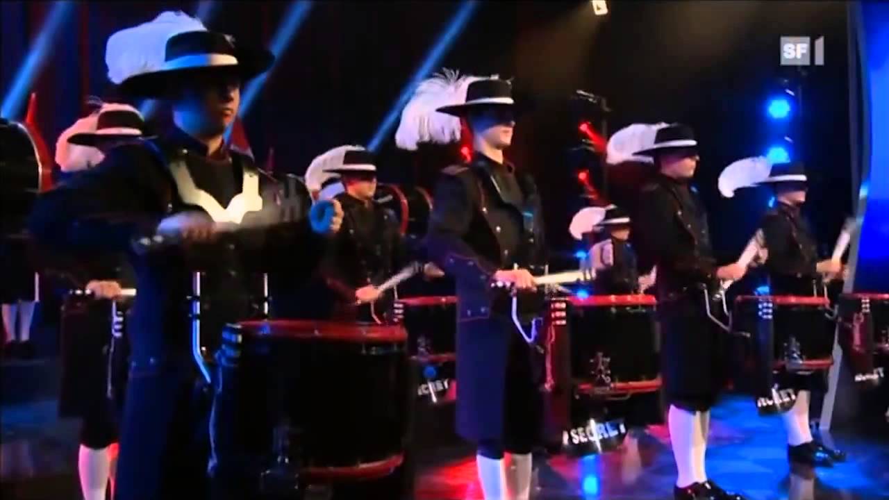 Top Secret Drum Corps TV show performance YouTube