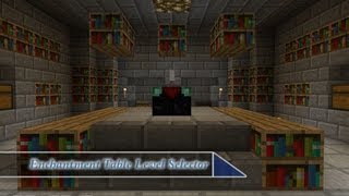 Minecraft Simple Enchantment Table Level Selector Tutorial