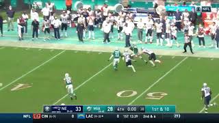 Dolphins stun Patriots with last second lateral play to win 34-33!!!!