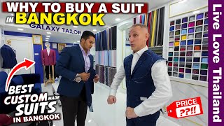 Buying A Suit In BANGKOK | Best Tailor Shop In Bangkok | Quality & Price #livelovethailand