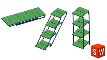 Folding Table mechanism in Solidworks