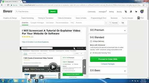 Screencast a tutorial or explainer video for your website or m...