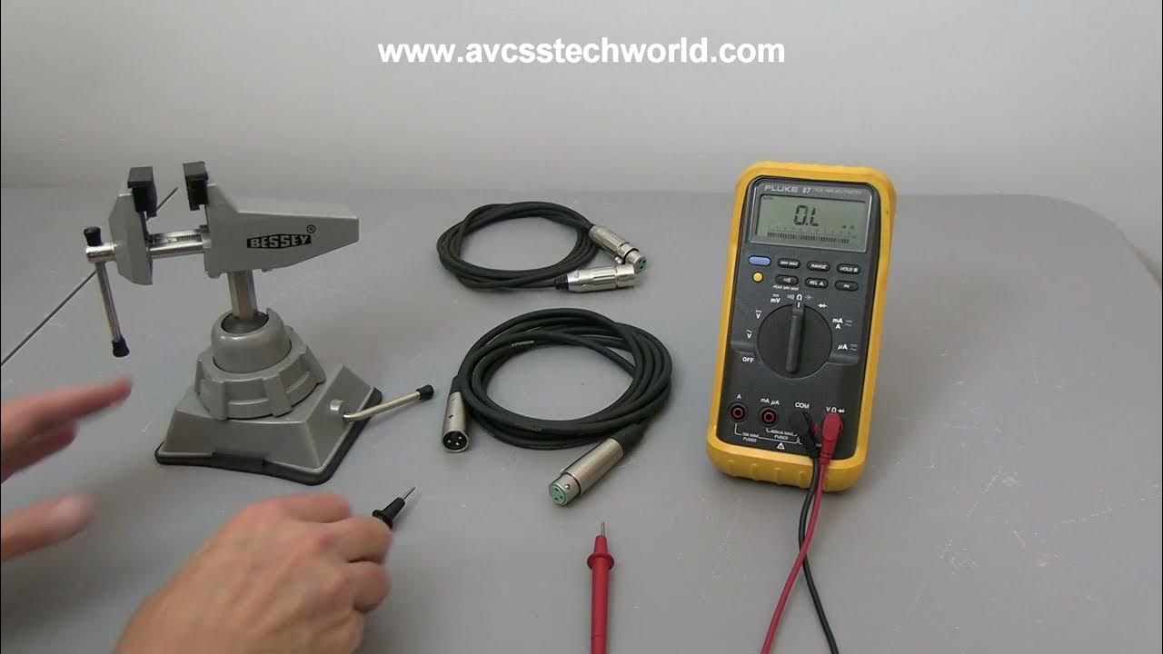 How to Test a Microphone Cable (XLR Cable) with a Multimeter Basic