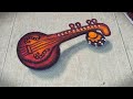 3d rangoli of veena   artist shikha sharma