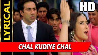 Presenting chal kudiye with lyrics full video song from jaani dushman:
ek anokhi kahani movie starring sunny deol, aditya pancholi, akshay
kumar, sunil ...