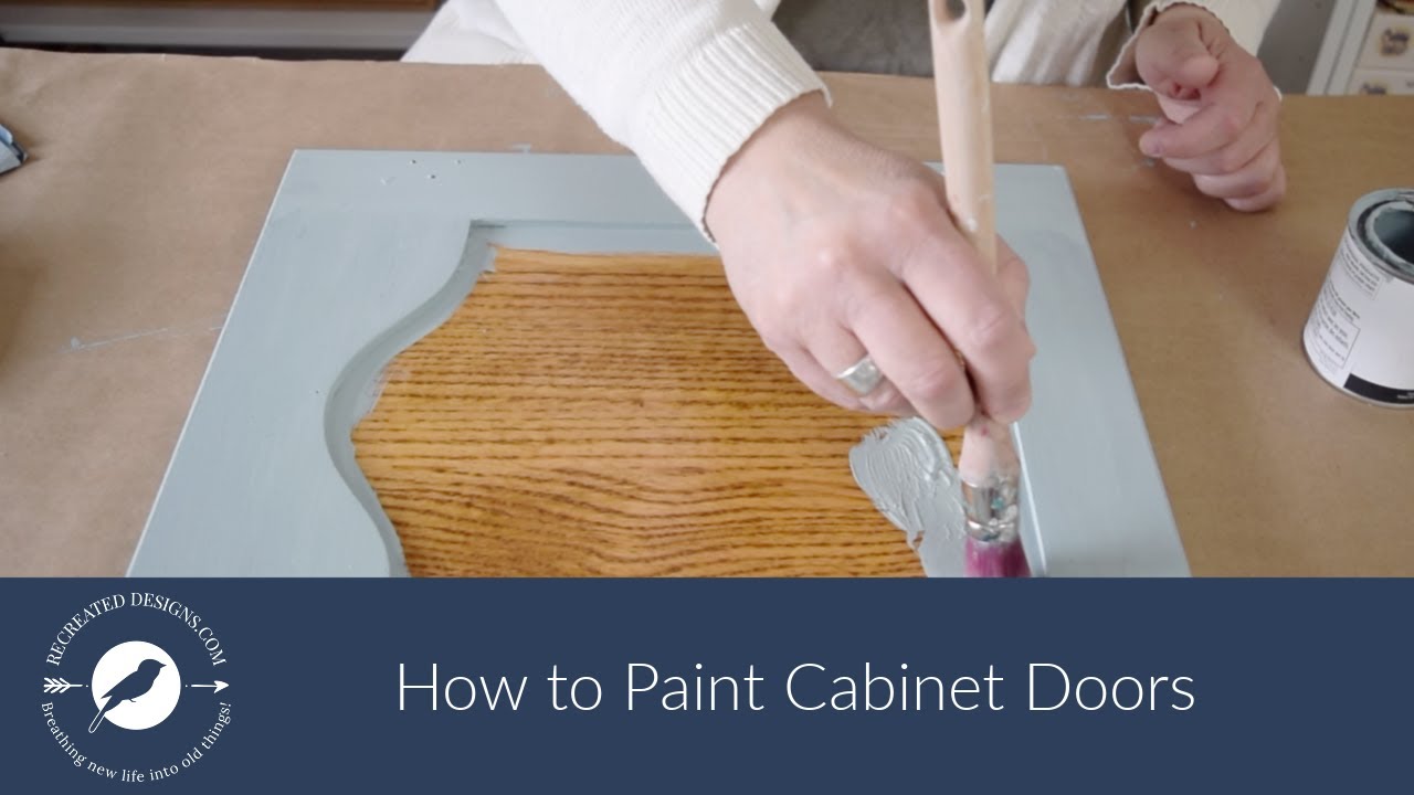 How to Paint Cabinet Doors and Get a Smooth, Texture Free Finish - YouTube
