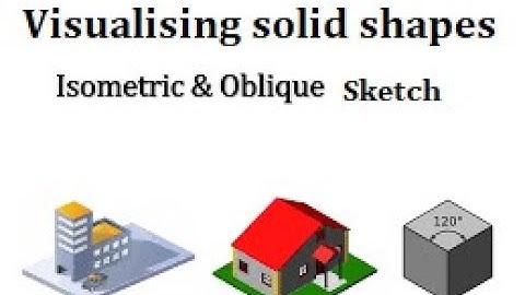 Class VII//   visualising solid shapes// part 2 //oblique and isometric drawing