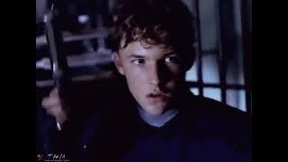 Adrienne Frantz with Brad Renfro in Resident Evil 2 Commercial