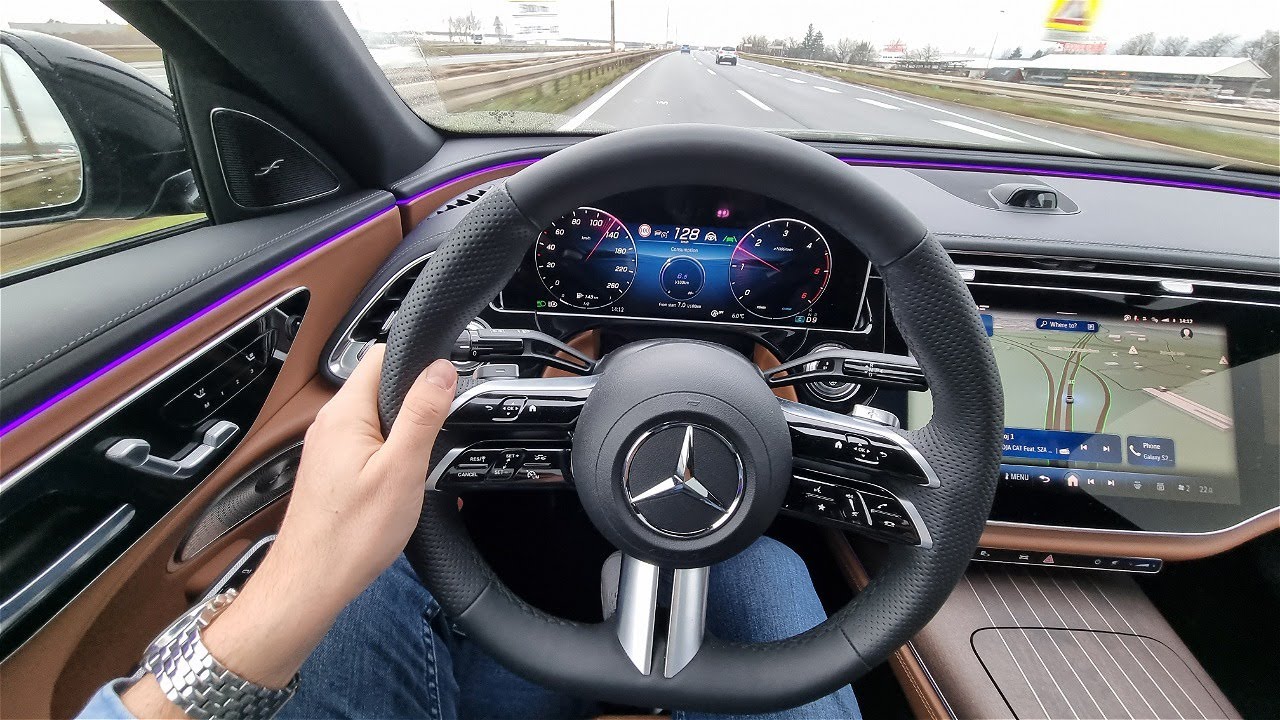Mercedes-Benz E 220 d (2024) - consumption on 130 km/h (open road and urban) Range over 1000 km!