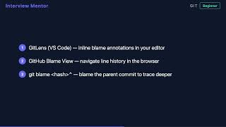 git blame: Who Changed That Line? (Git Tutorial)