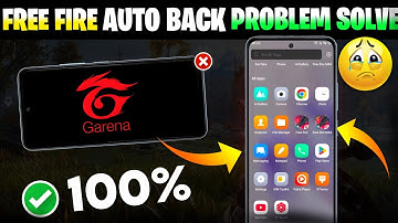 Free Fire Auto Back Problem | Auto Back Problem Free Fire | Free Fire Max Auto Back Problem