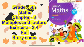Grade 5th living maths exercise 3.4 solutions || Multiples and Factors || Mathsadda ||