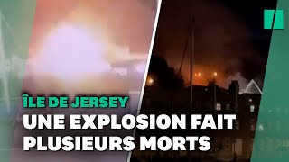 À Jersey, les images impressionnantes de l’explosion d'un immeuble