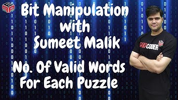 Number of Valid Words for Each Puzzle | Bit Manipulation | Leetcode Hard Solutions